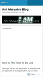 Mobile Screenshot of aniahavah.wordpress.com