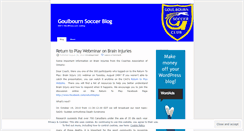 Desktop Screenshot of goulbournsoccer.wordpress.com