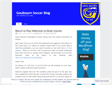 Tablet Screenshot of goulbournsoccer.wordpress.com