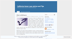 Desktop Screenshot of californiahomeloans.wordpress.com