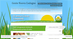 Desktop Screenshot of gentenuovacodogno.wordpress.com