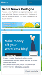 Mobile Screenshot of gentenuovacodogno.wordpress.com