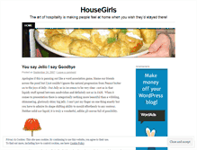 Tablet Screenshot of housegirls.wordpress.com