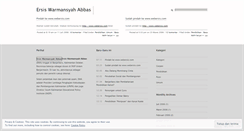 Desktop Screenshot of ersis.wordpress.com