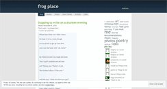 Desktop Screenshot of frogplace.wordpress.com