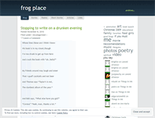 Tablet Screenshot of frogplace.wordpress.com