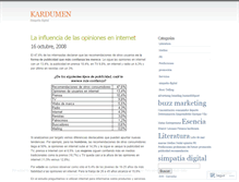 Tablet Screenshot of kardumen.wordpress.com