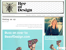 Tablet Screenshot of beeofdesign.wordpress.com