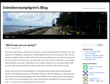 Tablet Screenshot of 3rdmillenniumpilgrim.wordpress.com
