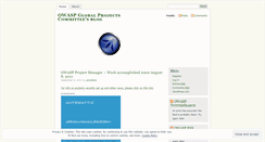Desktop Screenshot of globalprojectscommittee.wordpress.com