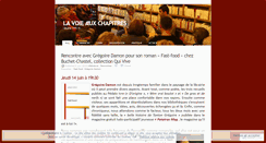 Desktop Screenshot of lavoieauxchapitres.wordpress.com