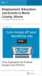 Mobile Screenshot of bondcountyiljobs.wordpress.com