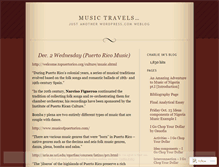 Tablet Screenshot of musictravels.wordpress.com