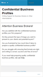 Mobile Screenshot of confidentialbusinessprofiles.wordpress.com