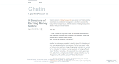 Desktop Screenshot of ghatin.wordpress.com