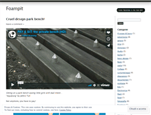 Tablet Screenshot of foampit.wordpress.com