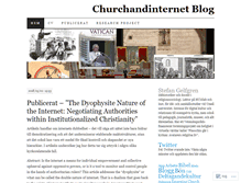 Tablet Screenshot of churchandinternet.wordpress.com