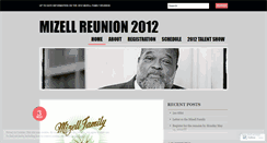 Desktop Screenshot of mizellreunion.wordpress.com