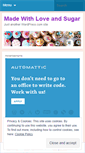 Mobile Screenshot of madewithloveandsugar.wordpress.com