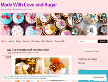 Tablet Screenshot of madewithloveandsugar.wordpress.com