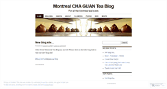 Desktop Screenshot of chaguan.wordpress.com