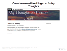 Tablet Screenshot of mwilliford.wordpress.com