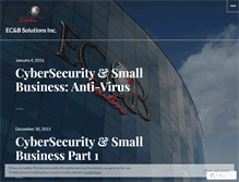 Tablet Screenshot of ecnbsolutions.wordpress.com