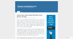 Desktop Screenshot of chinesecontemporaryart.wordpress.com