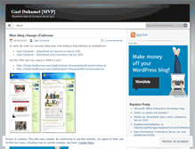 Tablet Screenshot of duhamelgael.wordpress.com