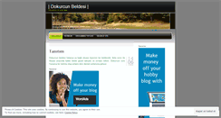 Desktop Screenshot of dokurcunbelde.wordpress.com