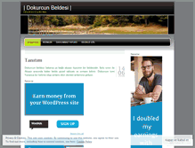 Tablet Screenshot of dokurcunbelde.wordpress.com