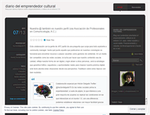 Tablet Screenshot of diariode1emprendedorcultural.wordpress.com