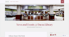 Desktop Screenshot of dacuslibrary.wordpress.com