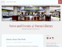 Tablet Screenshot of dacuslibrary.wordpress.com