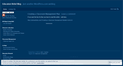 Desktop Screenshot of educationrebel.wordpress.com