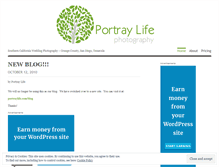 Tablet Screenshot of portraylife.wordpress.com