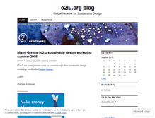 Tablet Screenshot of o2lu.wordpress.com