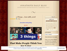 Tablet Screenshot of jonathots.wordpress.com