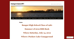 Desktop Screenshot of bangorclassof81.wordpress.com