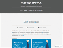 Tablet Screenshot of burgetta.wordpress.com
