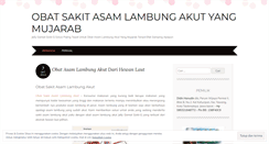 Desktop Screenshot of obatsakitasamlambungakutmujarab.wordpress.com