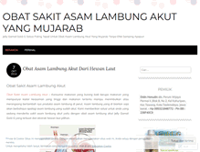 Tablet Screenshot of obatsakitasamlambungakutmujarab.wordpress.com