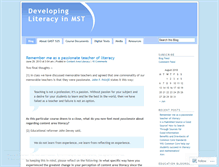 Tablet Screenshot of mstliteracy.wordpress.com