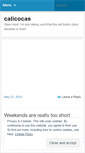 Mobile Screenshot of calicocas.wordpress.com