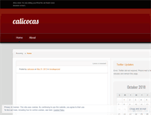 Tablet Screenshot of calicocas.wordpress.com