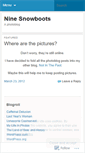 Mobile Screenshot of ninesnowboots.wordpress.com