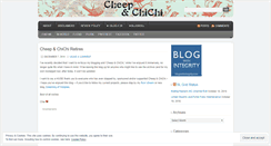Desktop Screenshot of cheepandchichi.wordpress.com