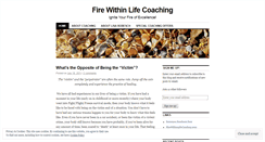 Desktop Screenshot of firewithinlifecoaching.wordpress.com