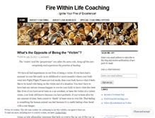 Tablet Screenshot of firewithinlifecoaching.wordpress.com