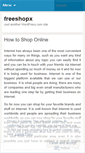 Mobile Screenshot of freeshopx.wordpress.com
